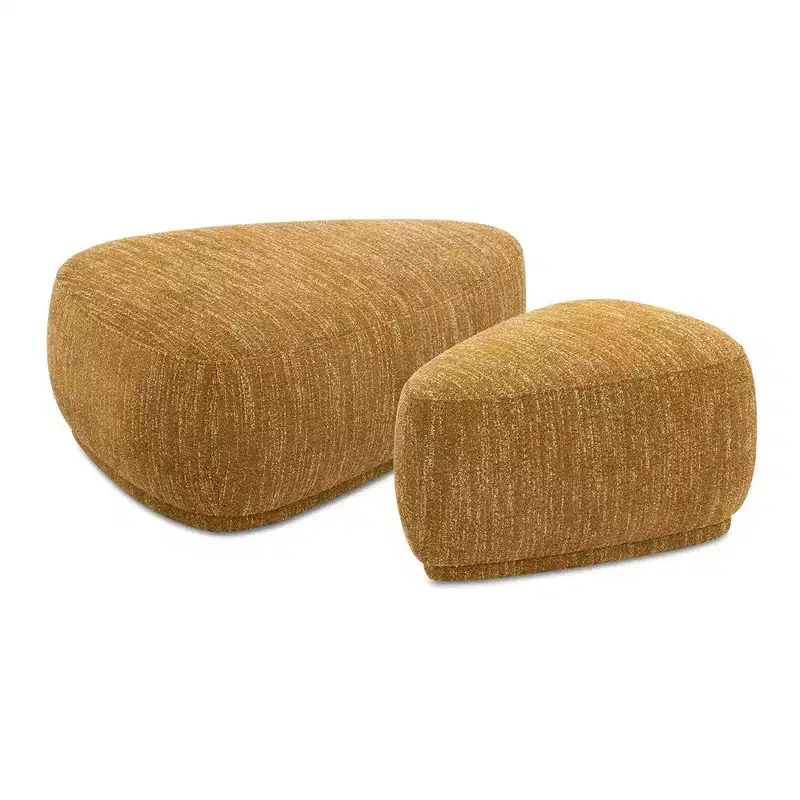 Rounded Triangle Cocktail Ottoman Set