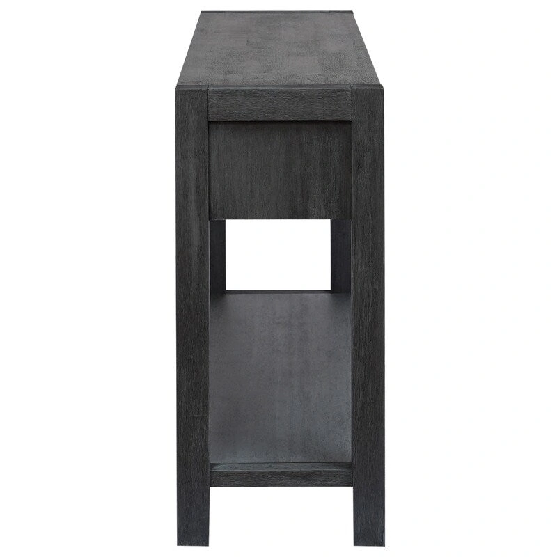 55.1W Console Table with 2 Drawers and 1 Shelf - N/A