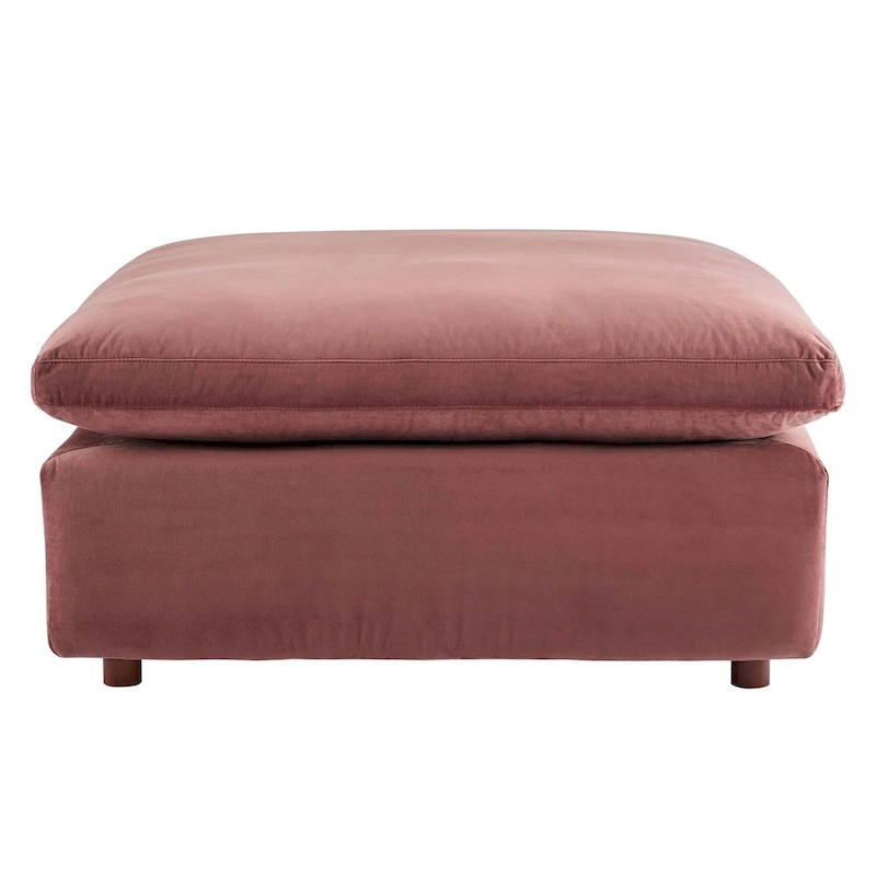 Commix Down Filled Overstuffed Velvet 6-Piece Sectional Sofa