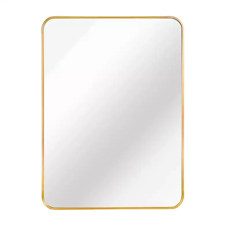36 Gold Aluminum Framed Accent Mirror