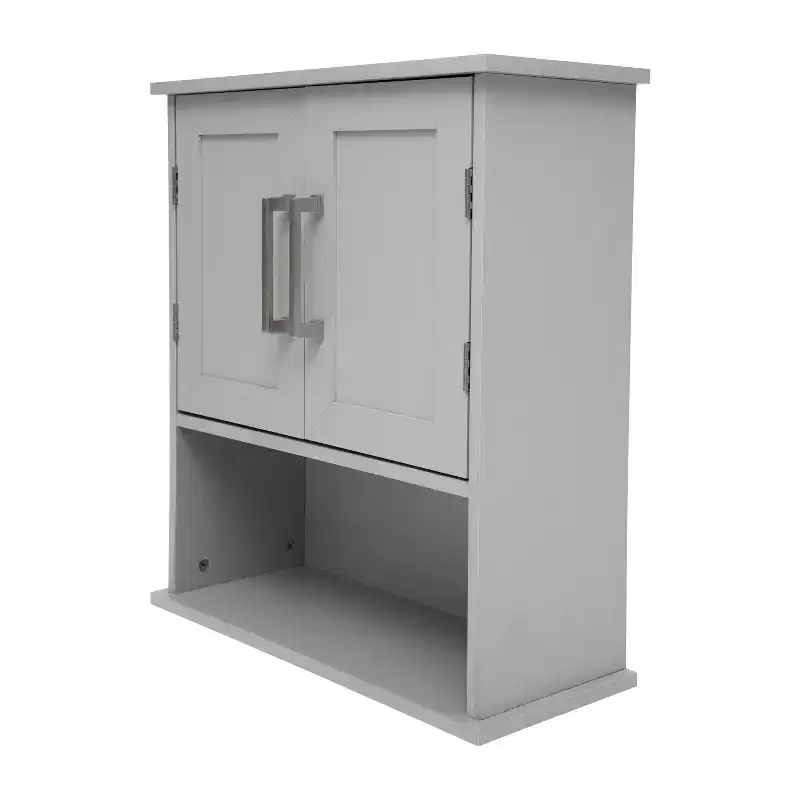 Wall Mounted Bathroom Medicine Cabinet – Adjustable Shelf, Dual Magnetic Doors, Display Shelf