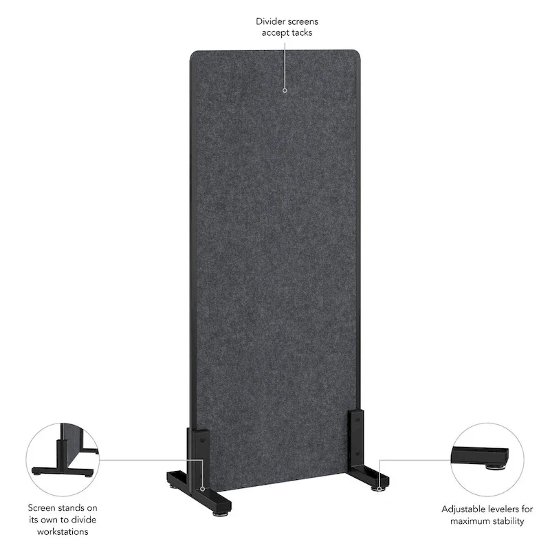 Bush Business Furniture 24W x 55H Freestanding Privacy Screen