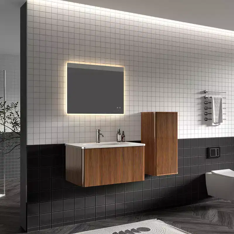 Floating Bathroom Wall CabinetWith Adjustable Shelves and 2 DoorsWall-Mounted Storage Cabinets Suitable for Small Spaces.