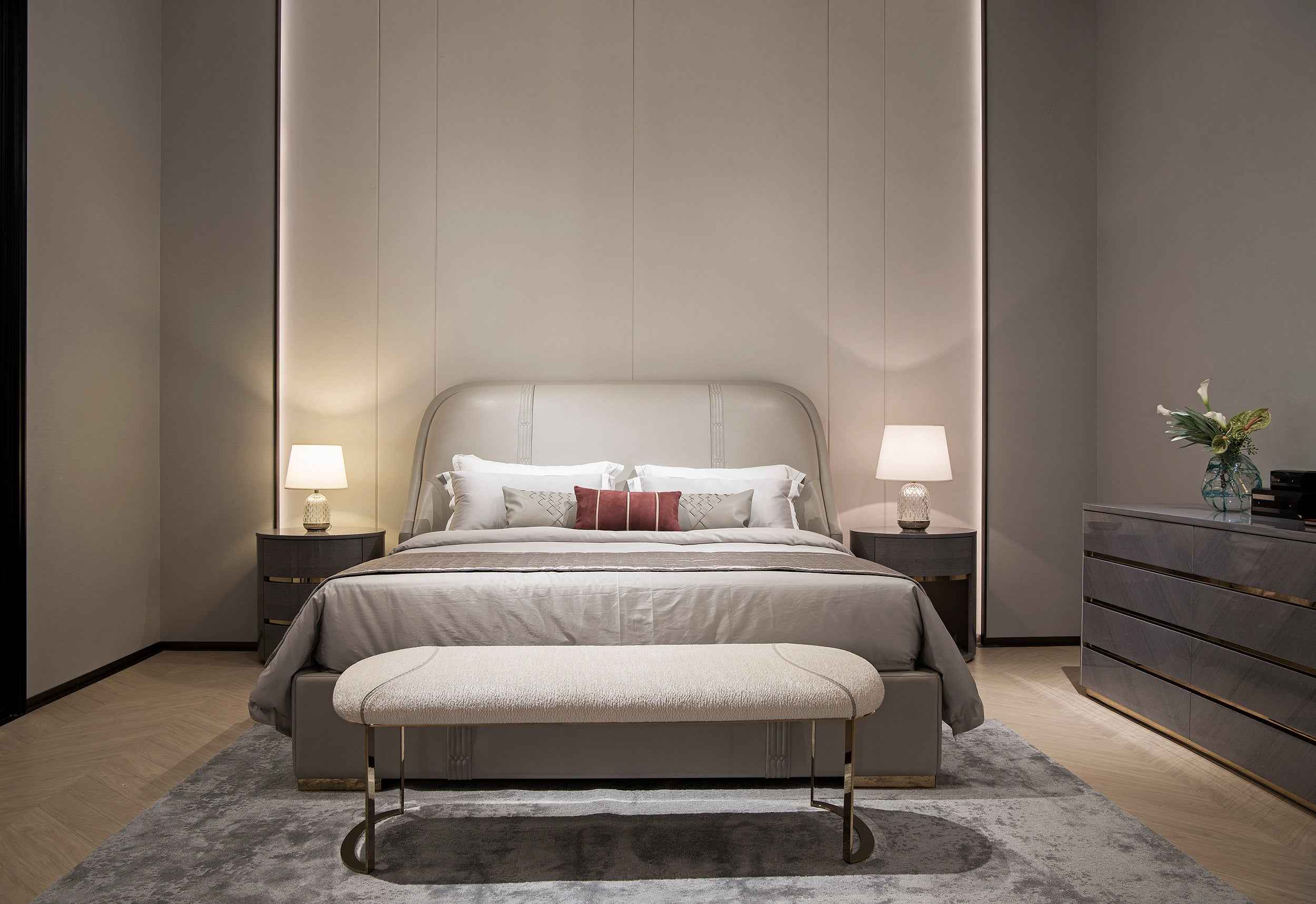 Stylish Functional Nightstand Bedside Table for Bedroom