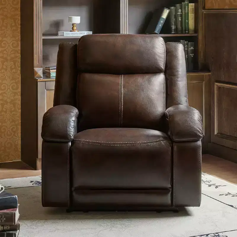 Spruce & Spring Power Recliner Chair with Power Headrest & Charging Ports
