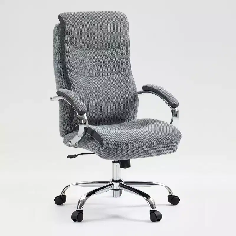 High Back Executive Office Chair with Adjustable Height & Fixed Arms