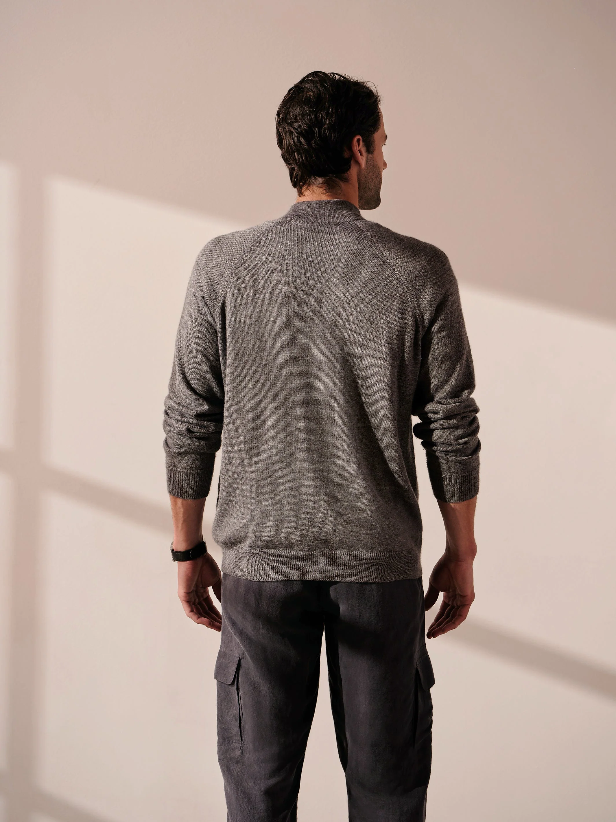 Cashmere Zip Up