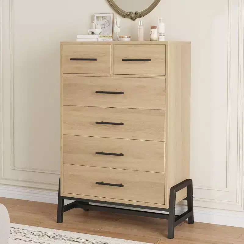 4+2 Drawer Dresser for Bedroom, 46.6