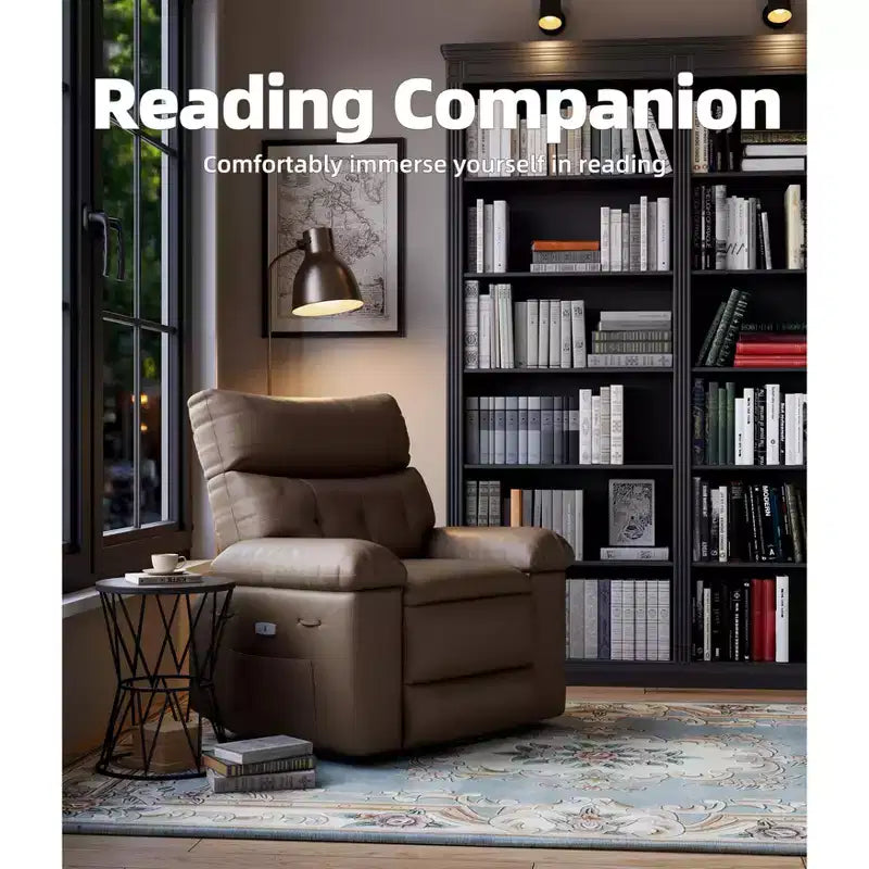 Extra-large massage and heated rocking chair, 360 rotating recliner, with remote control, cup holder and side pockets, ergonomically designed.