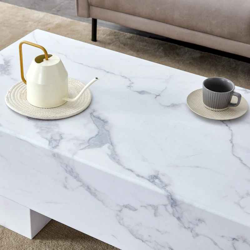 Modern Simple Texture Sticker MDF Coffee Table