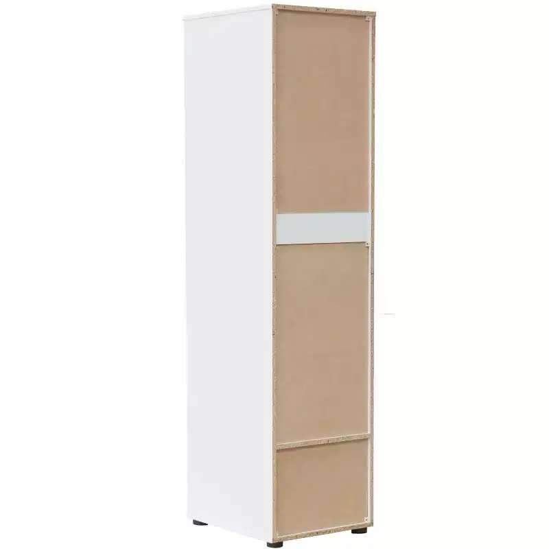 Corry Wardrobe Storage Closet, White