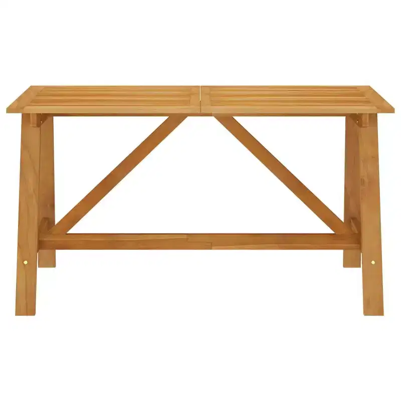 vidaXL Dining Set Solid Acacia wood 5 Piece Set Ergonomic