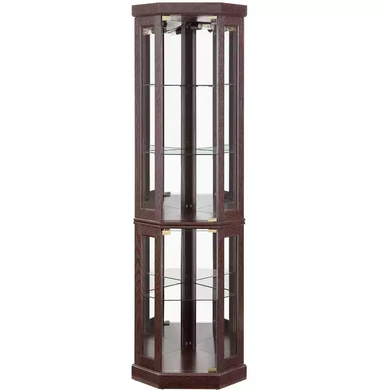 MAYEERTY Living Room Storage Cabinet MDF+Fabric 1 Soft-Close Door 1 Shelf