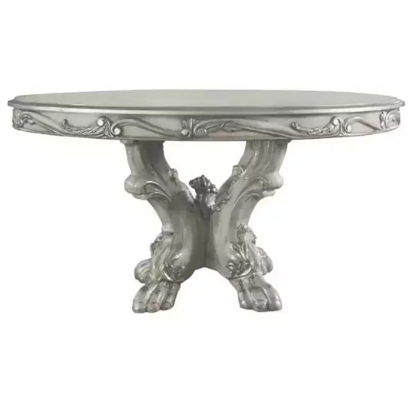 60" Dresden Dining Table Vintage Bone White - Acme Furniture