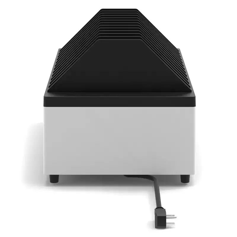 Desktop Open Charging Station, Holds Up to 12 Devices, White
