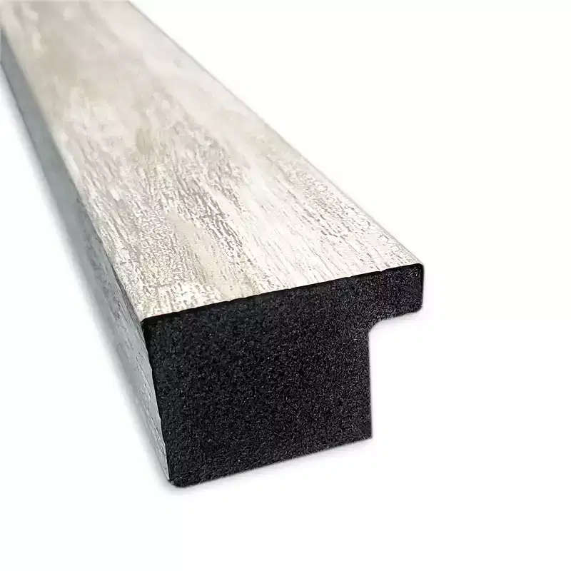 Crackled Narrow Framed Bathroom Vanity Wall Mirror Metallic
