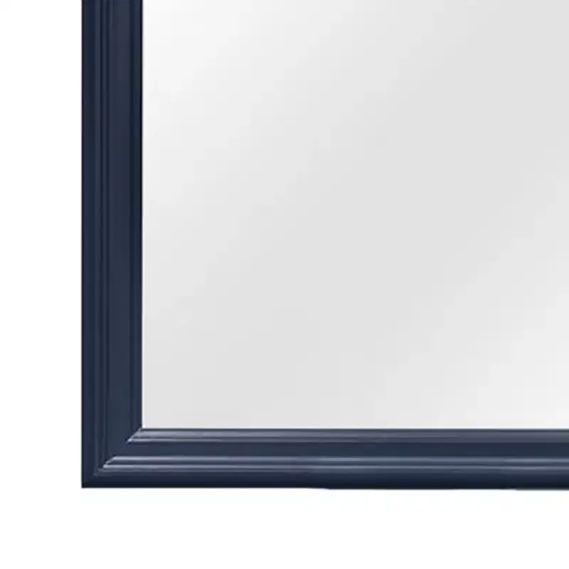 HomeStock Blue Framed Mirror with Traditional Louis Phillipe Design  Large Modern Bedroom Mirror