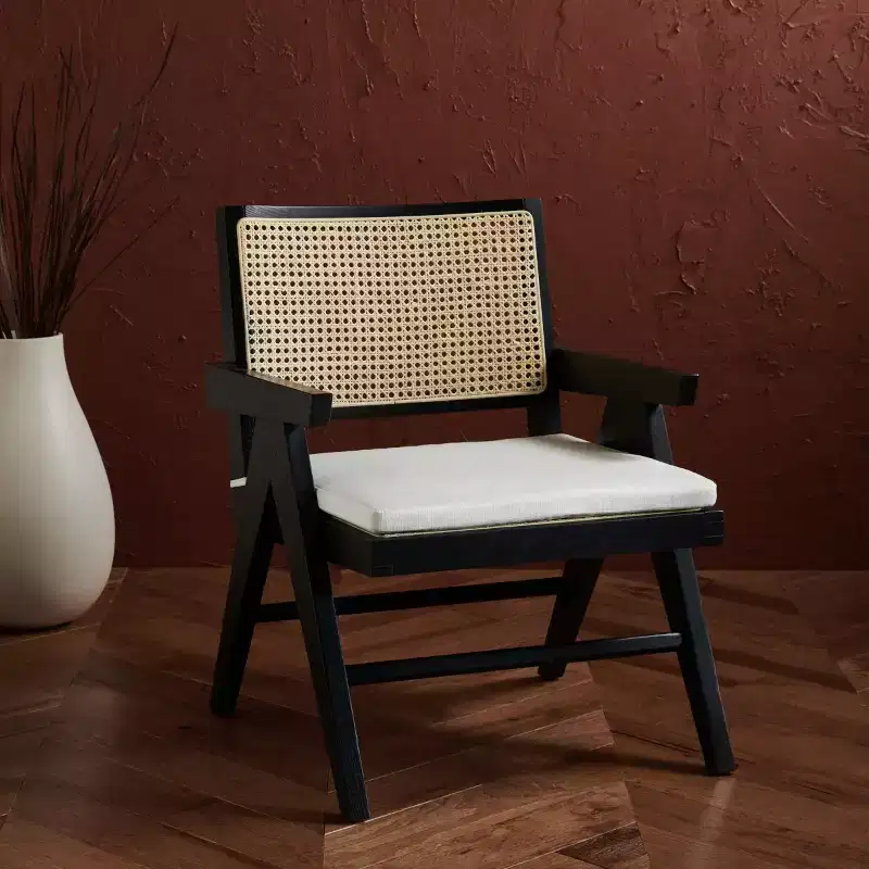 Colette Rattan Accent Chair - SFV4135 - Safavieh Couture