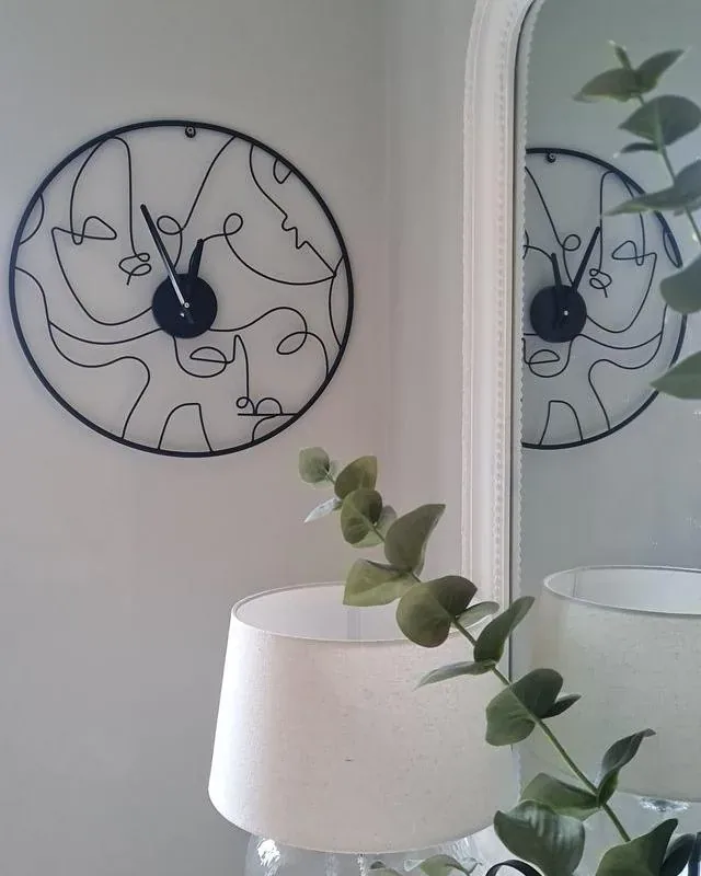 Orologio da parete 50 cm Metallo Nero