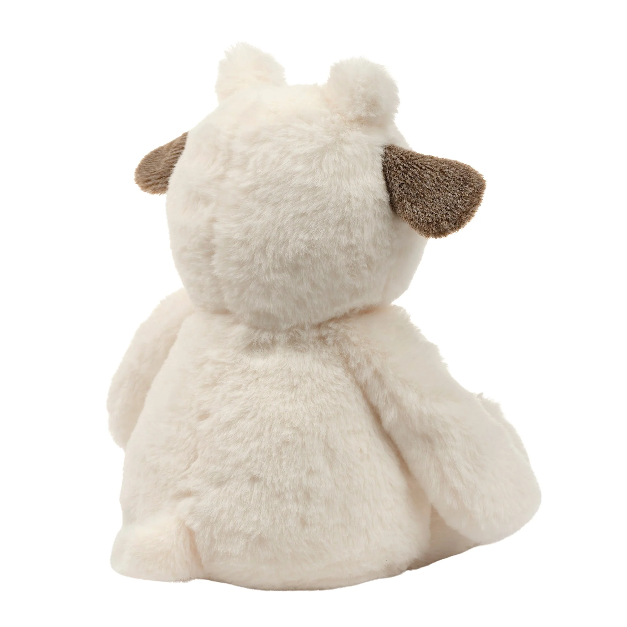 White Faux Fur Cow Plush