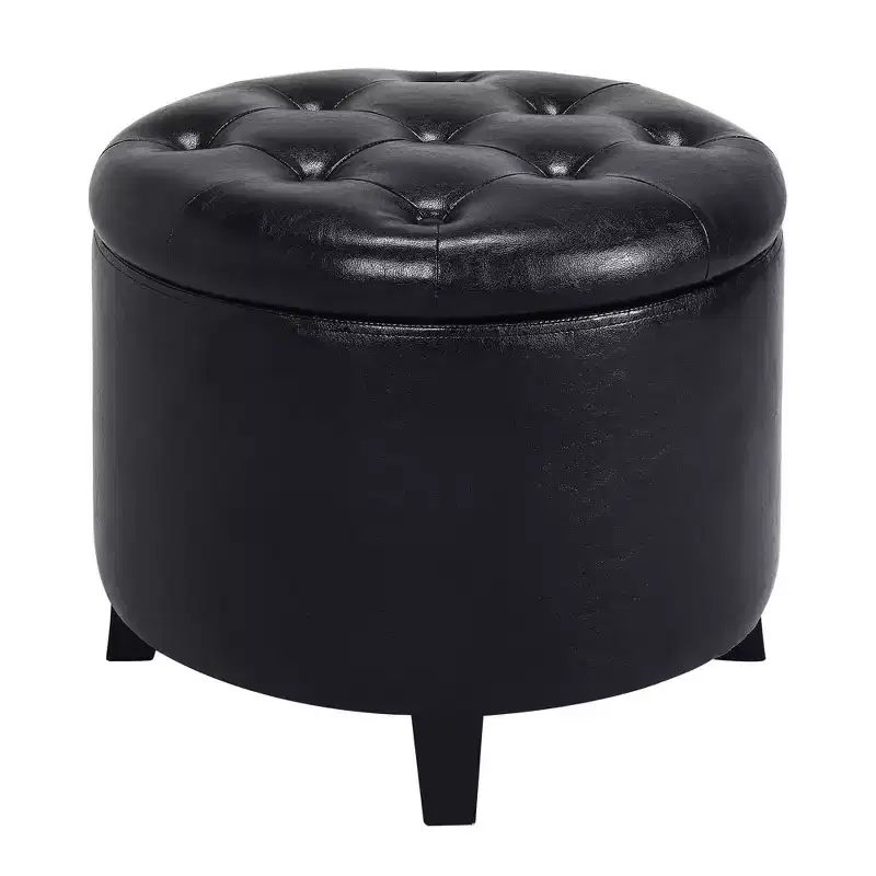 Breighton Home Designs4Comfort Round Storage Ottoman