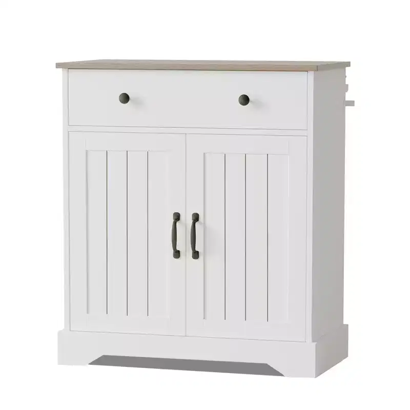 Modern Sideboard Buffet Cabinet, Adjustable Shelves, Wood Kitchen Pantry,Modern Coffee Bar Buffet Table,