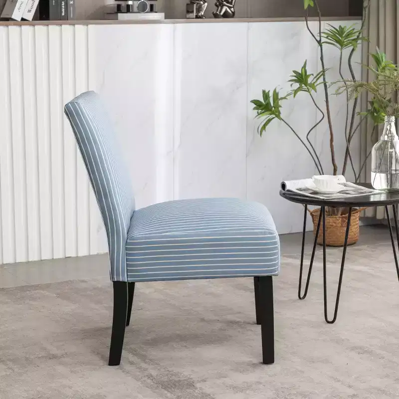 Upholstered Accent Chair, Blue