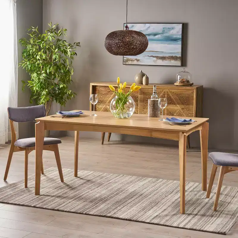 Mid Century Modern Rubber Wood 59