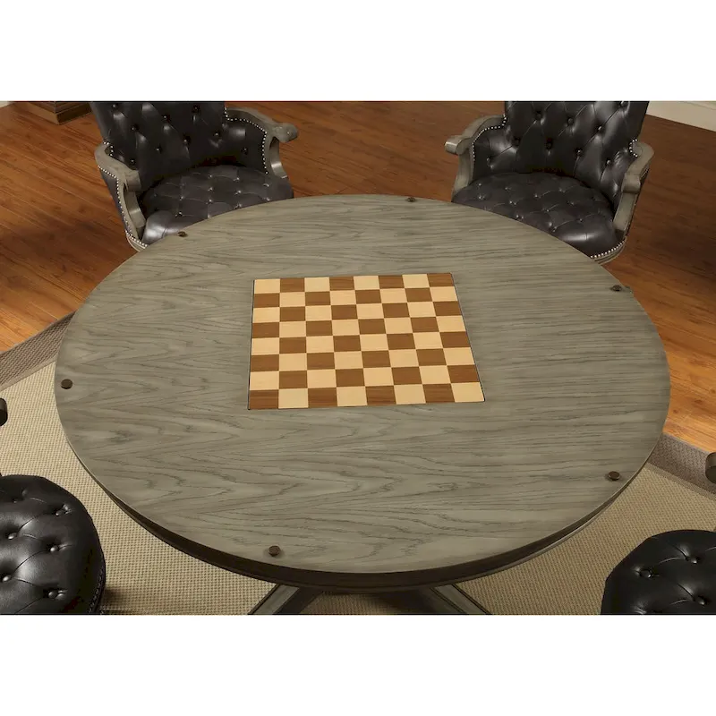 Nami Traditional Grey Solid Wood Game Table by Furniture of America