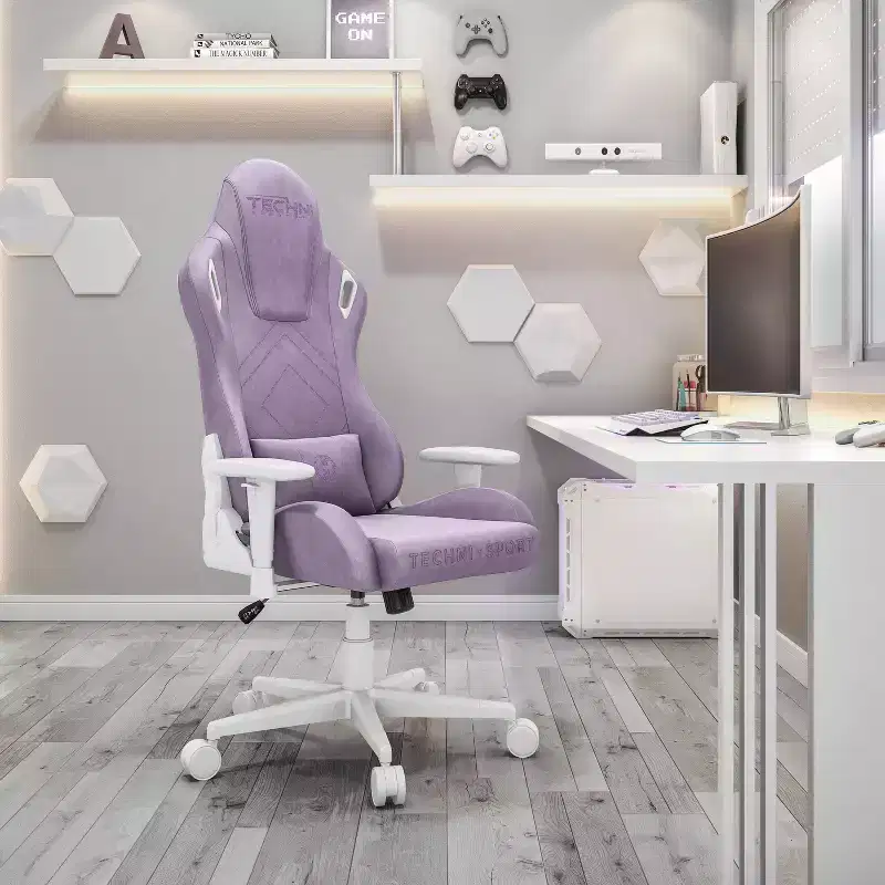 Velvet Memory Foam Gaming Chair - Techni Sport