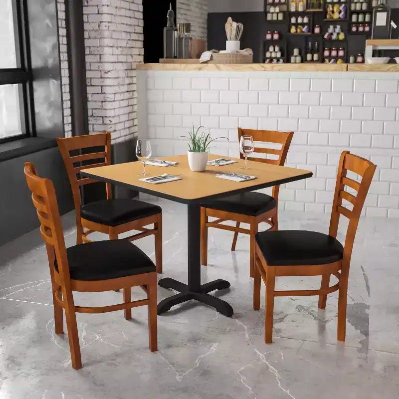 Flash Furniture Ladder Back Wooden Restaurant Chair