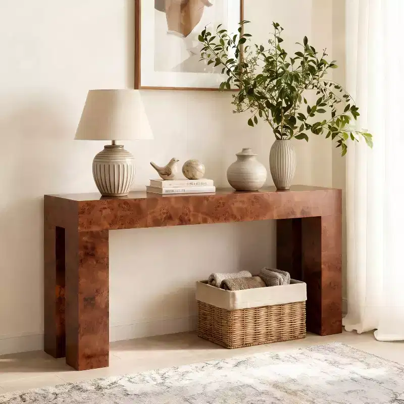 Christopher Knight Home Devika Modern Wooden Console Table with Open Shelf