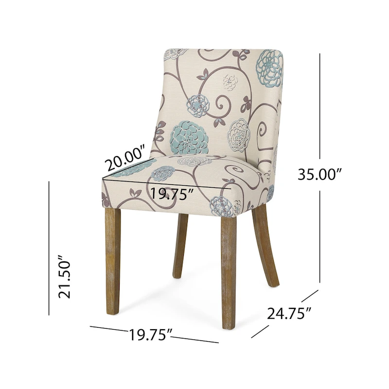 Frances Fabric Dining Chair (Set of 4) by Christopher Knight Home