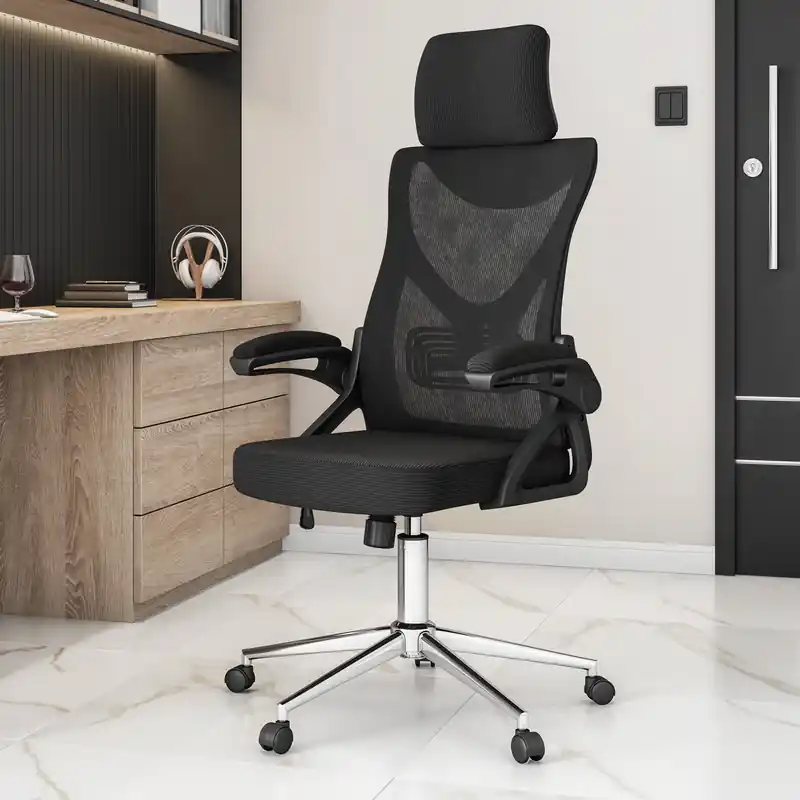 Essential Ergonomic Office Chair with Headrest and Lumbar Support
