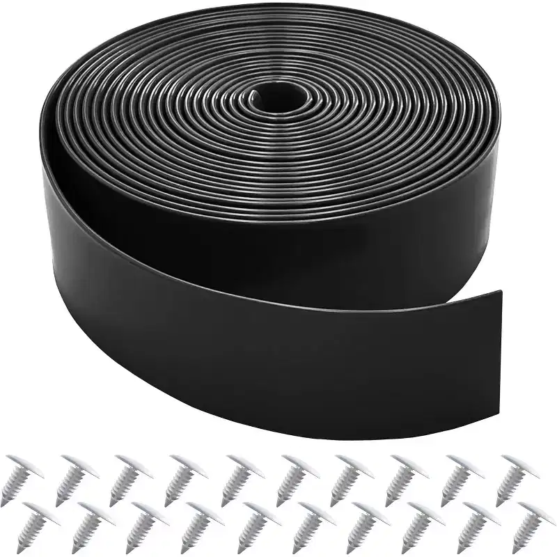 Summit Adventure Patio Chair Repair Kit  20ft Vinyl Straps (2 Wide) + 20 Rivets  for Outdoor Lounge & Lawn Furniture (Black)