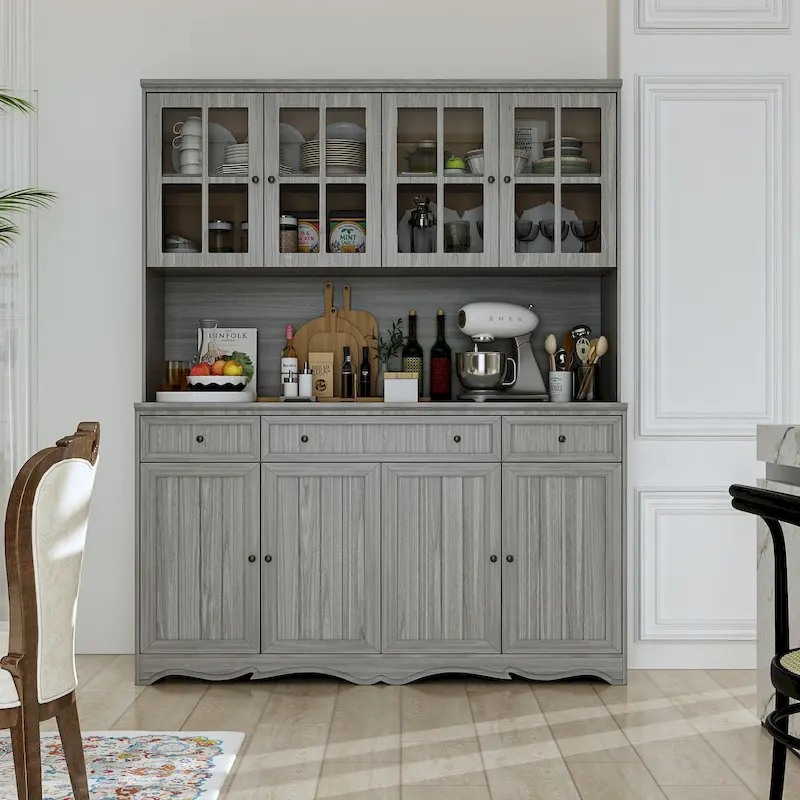 Large Storage Cabinet with Doors and Drawers