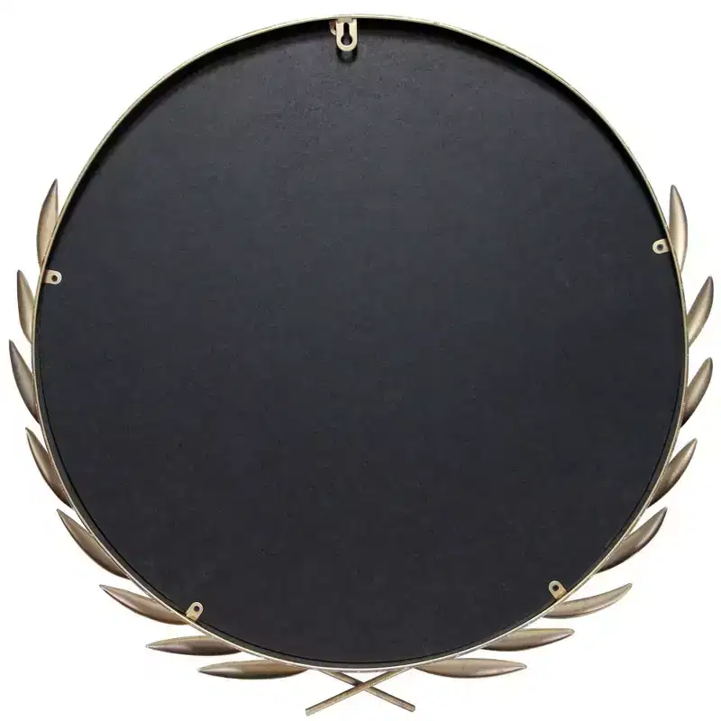21" Emperor Grecian Round Wall Mirror Gold - Infinity Instruments: Antique-Style, Keyhole Mount