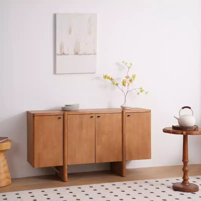 Modern Minimalist Wood Versatile Storage Sideboard