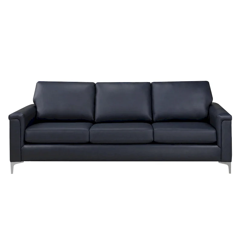 Lessa Modern Premium Top Grain Leather Sofa and Chair Set