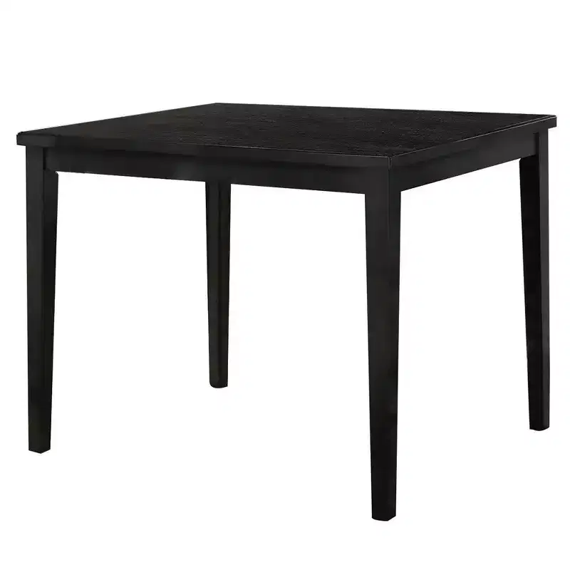 Royal Hampton Counter Height Table, 48 Inch Rectangular Top, Dark Walnut Brown
