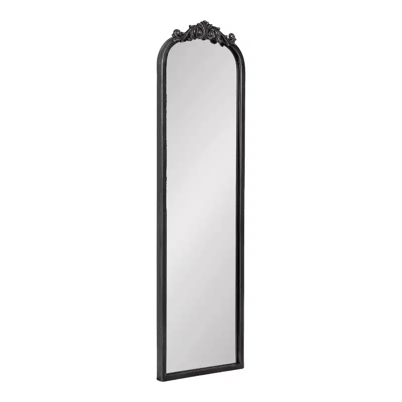 Kate and Laurel Arendahl Traditional Arch Mirror, Black, 9x32