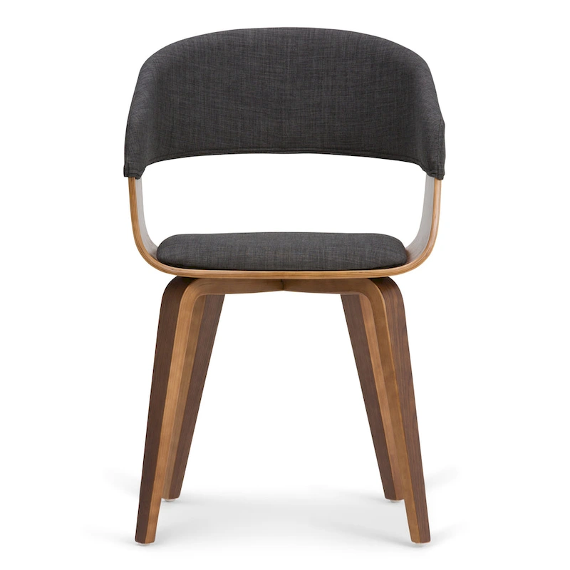 WYNDENHALL Calinda Mid Century Modern Bentwood Single Dining Chair - 20.5w x 21.7d x 30.9h