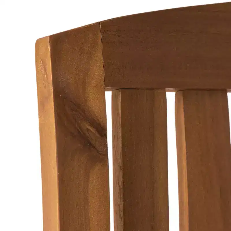 Selma Acacia Rocking Chair with Cushion: Weather-Resistant, Gentle Motion - Christopher Knight Home