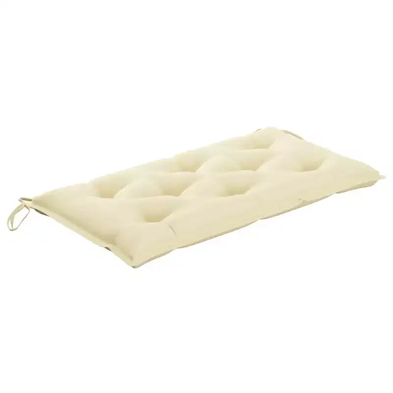 Garden Bench Teak, Cream White Teak wood Medium Sturdy