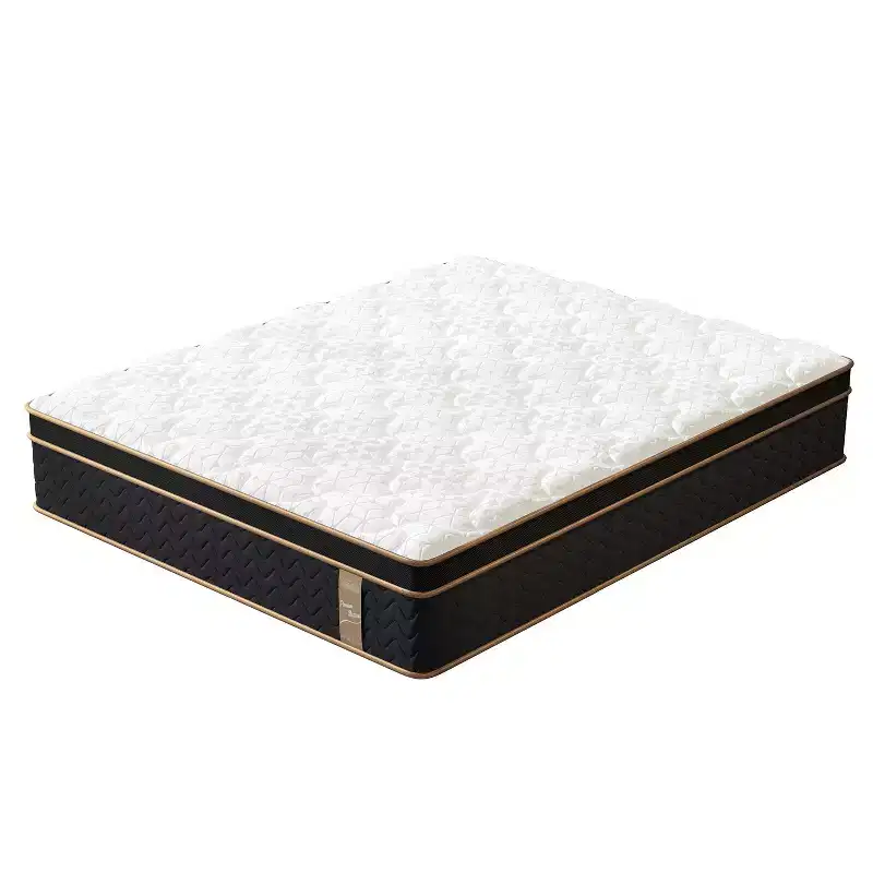 10 King Plush Hybrid Mattresses with Independently Encased Coils and Gel Memory Foam Fiberglass-Free