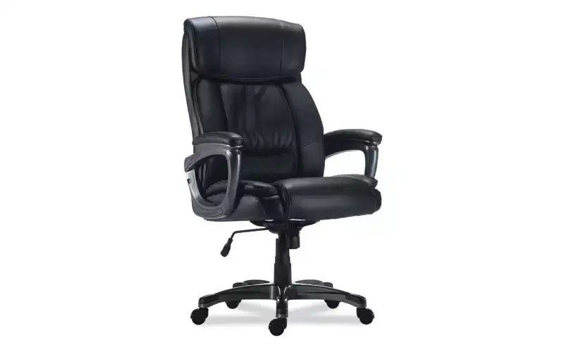 Alera Alera Egino Big and Tall Chair, Supports Up to 400 lb, Black Seat/Back, Black Base