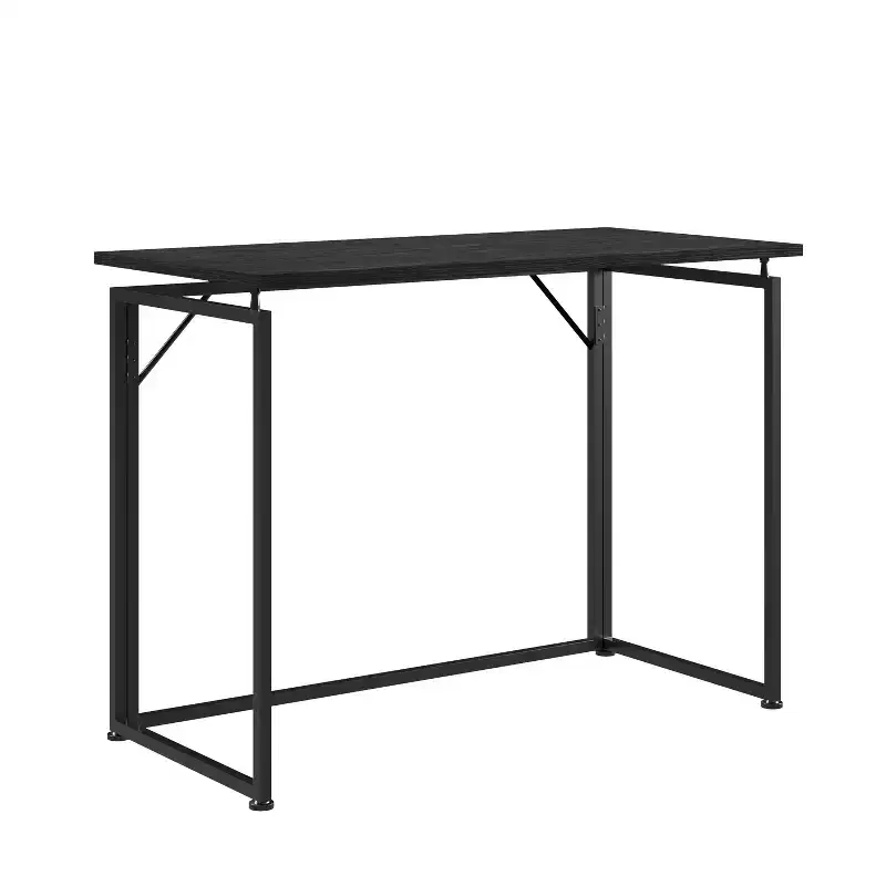 Okak 39IN Space-Saving Computer Desk, Home Office Desks with Metal Legs, Standing Desk for Living Room, Reading Room, Study