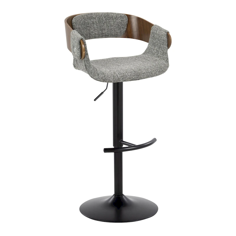 Carson Carrington Gavle Adjustable Bar Stool with Rounded T Footrest (Set of 2)
