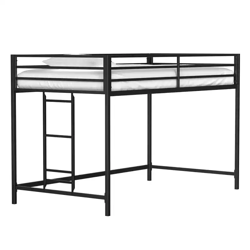 Metal Twin Loft Bed 49.49''H x 76.69''W x 40.94''D