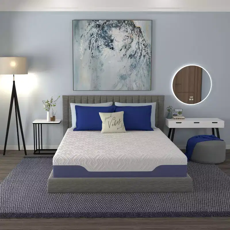 Cooling Hybrid Mattress with Innerspring, Eco-Friendly Hybrid Memory Foam Mattress, Presure-Relief Mattress for Home, Hotel